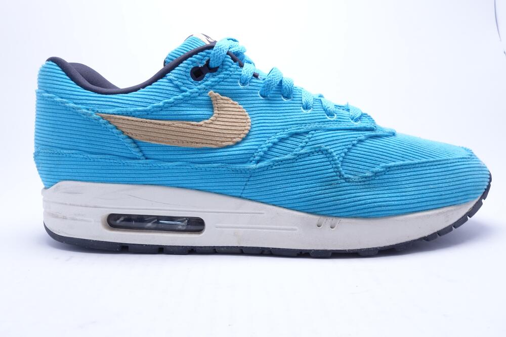 Nike Air Max 1 Corduroy Sneakers Shoes Baltic Blue Mens Size 13 Blue FB8915-400